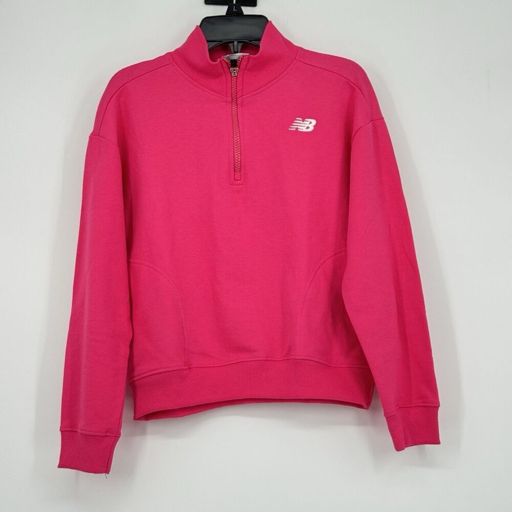 New Balance Athletic Girls Pink Sweatshirt Size M(10-12) NWT